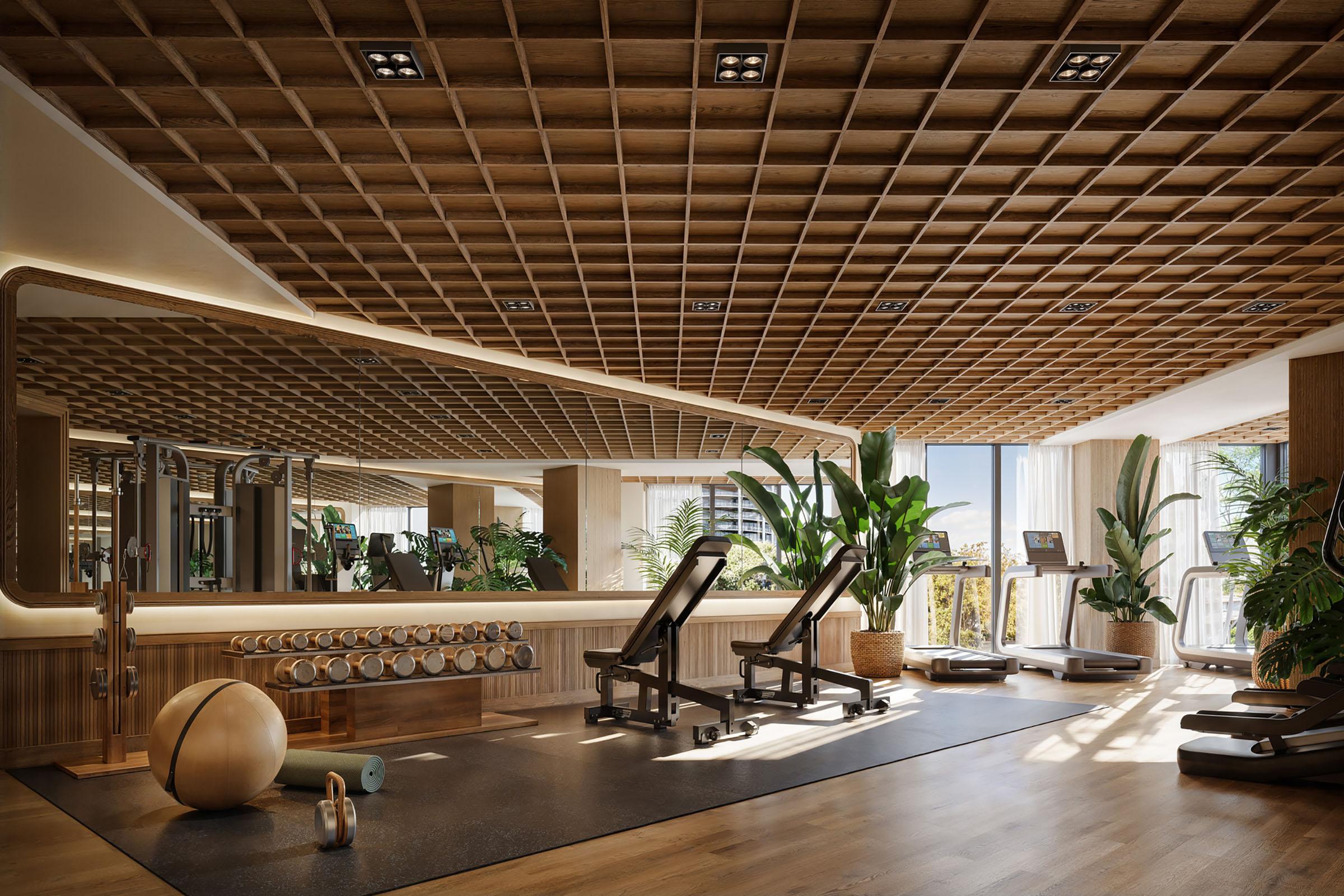 Rendering of THE WELL Coconut Grove Fitness Center